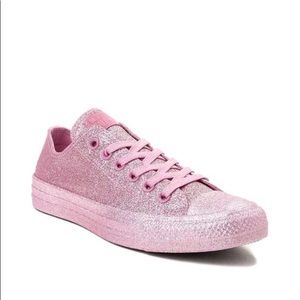 Converse All Star Pink Glitter Sneakers